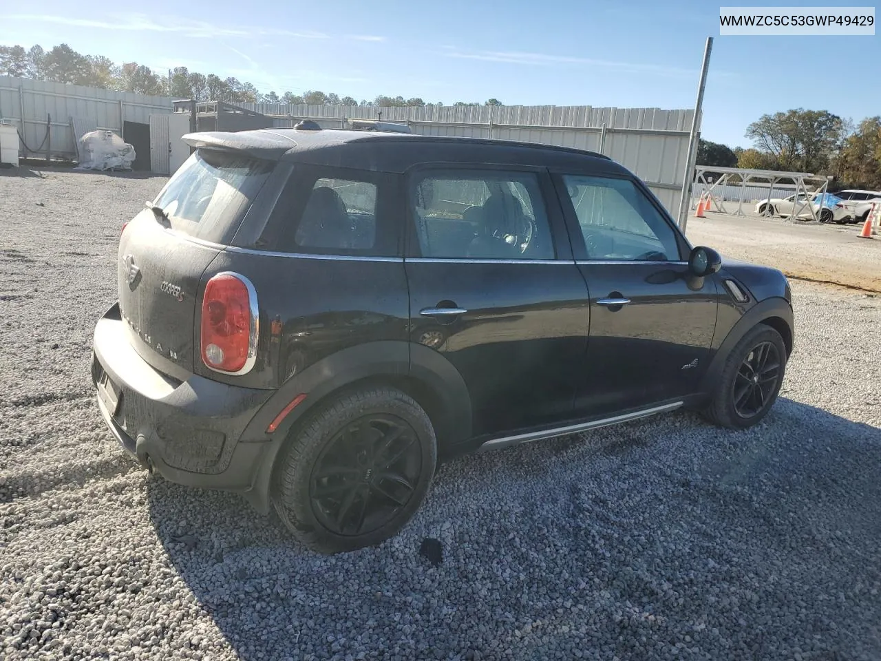 2016 Mini Cooper S Countryman VIN: WMWZC5C53GWP49429 Lot: 80279504