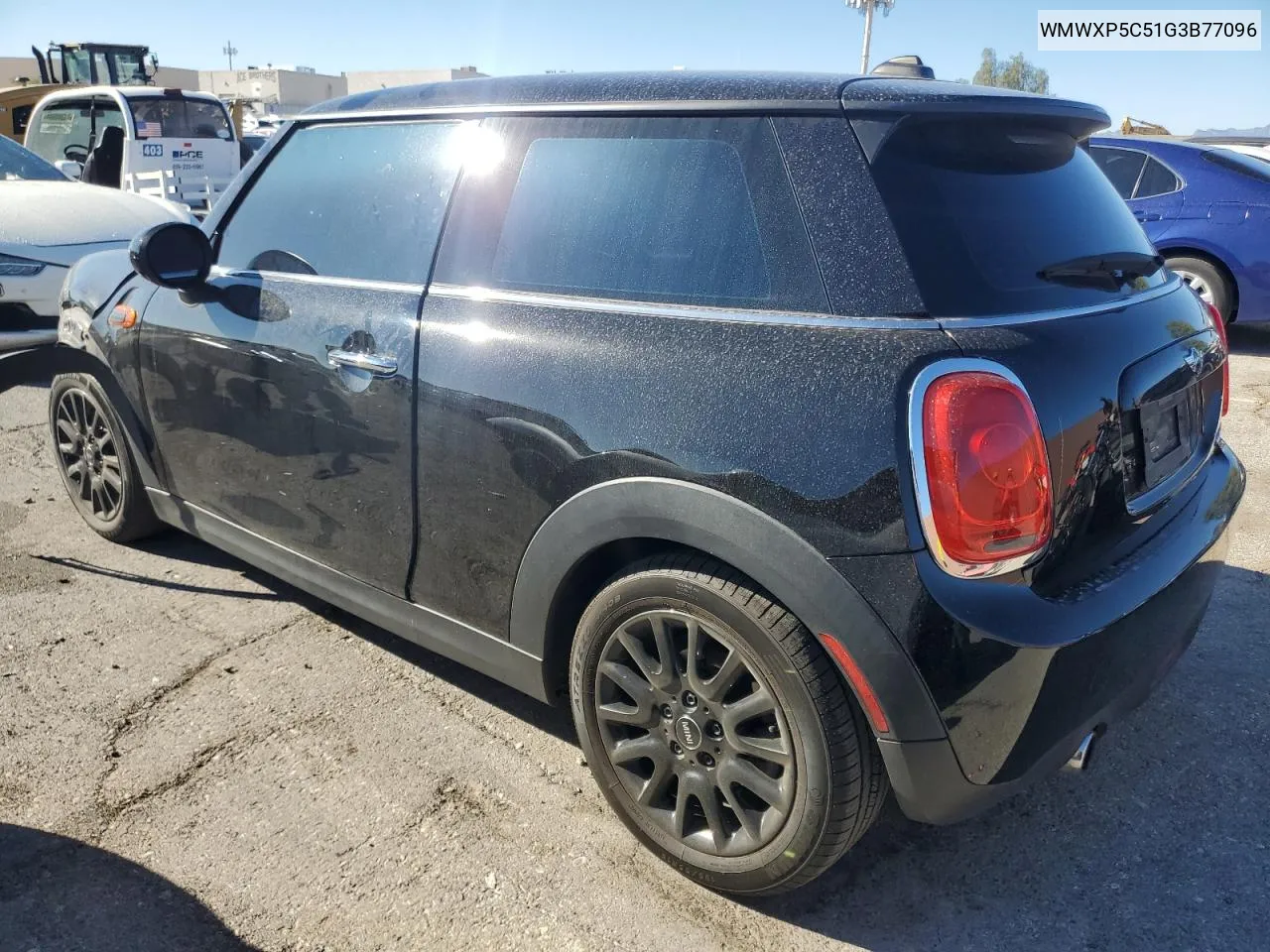 2016 Mini Cooper VIN: WMWXP5C51G3B77096 Lot: 80904294