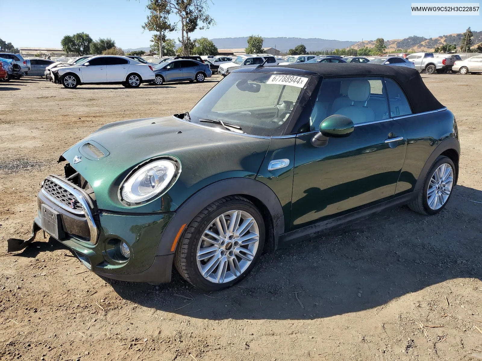 2017 Mini Cooper S VIN: WMWWG9C52H3C22857 Lot: 67788944