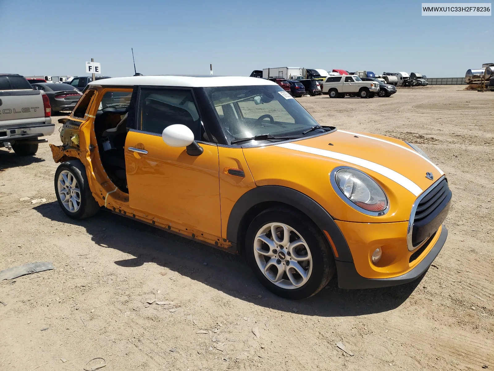 2017 Mini Cooper VIN: WMWXU1C33H2F78236 Lot: 67923384