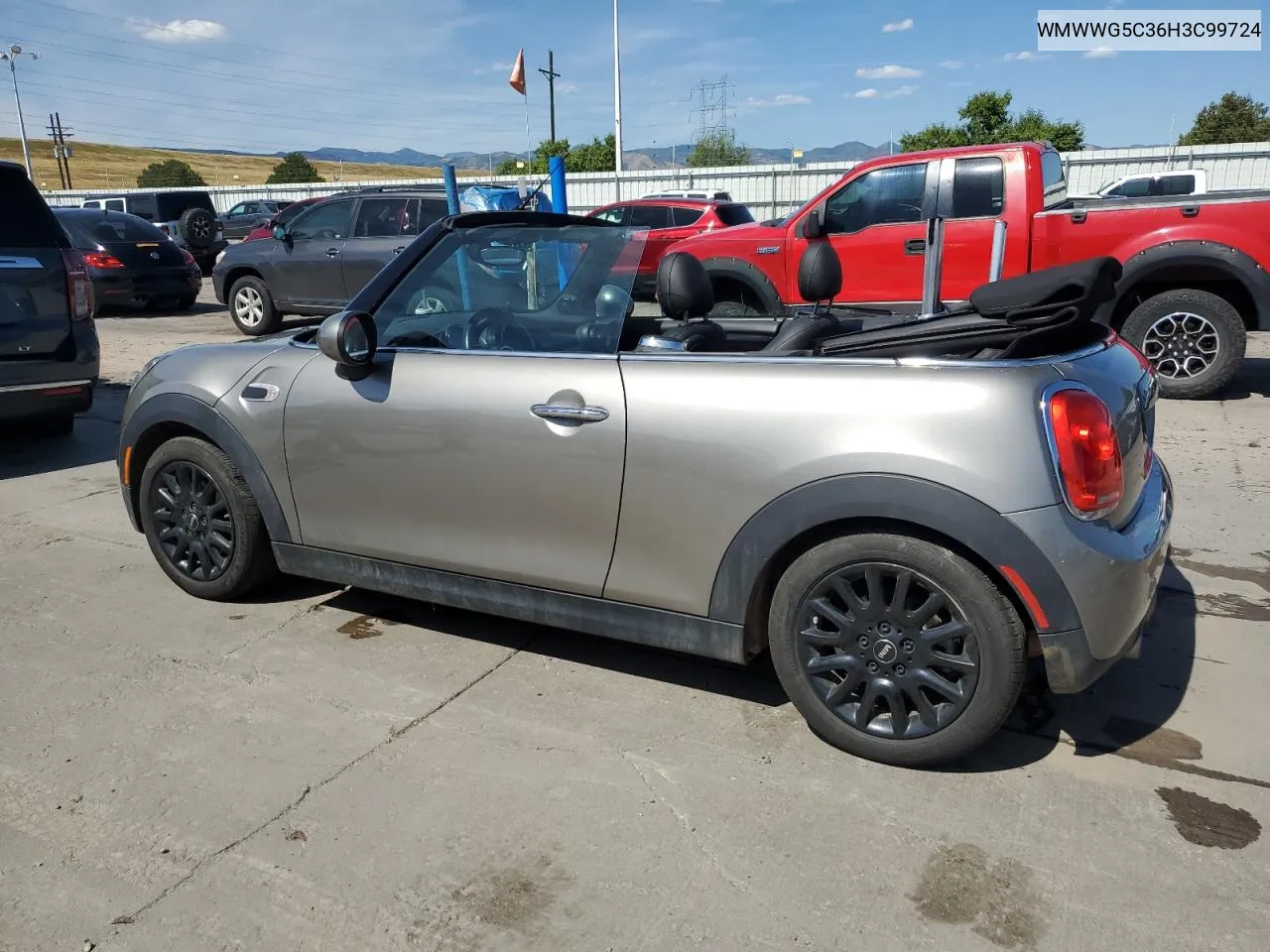 2017 Mini Cooper VIN: WMWWG5C36H3C99724 Lot: 69458424