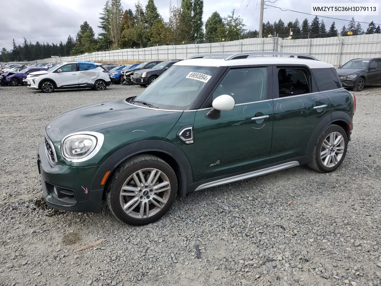 WMZYT5C36H3D79113 2017 Mini Cooper S Countryman All4