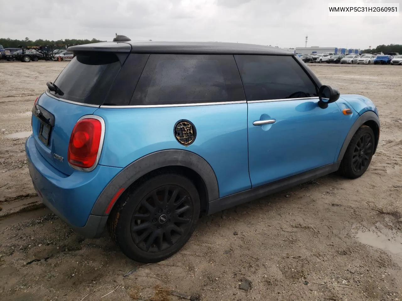 2017 Mini Cooper VIN: WMWXP5C31H2G60951 Lot: 71183004