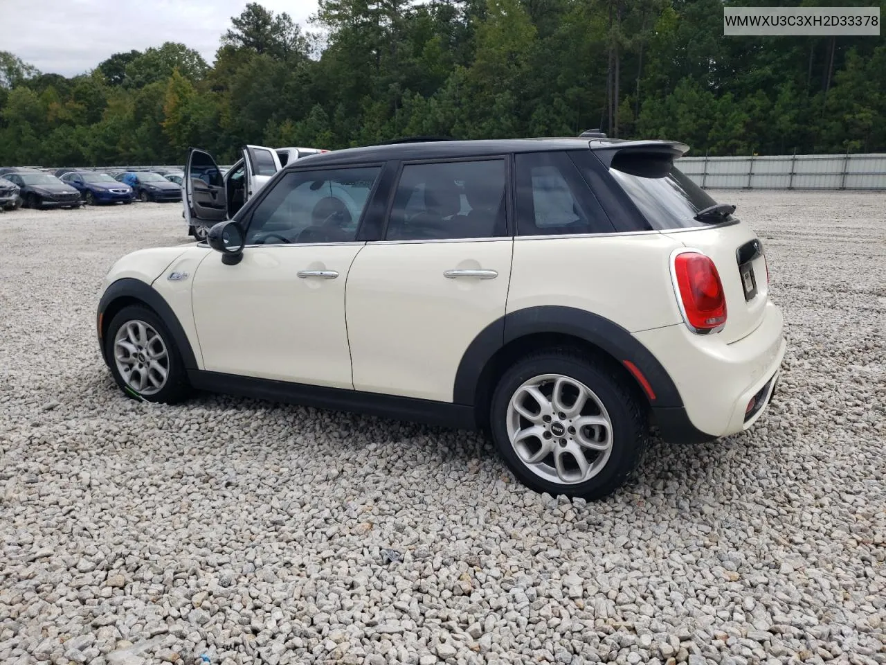 2017 Mini Cooper S VIN: WMWXU3C3XH2D33378 Lot: 71940824