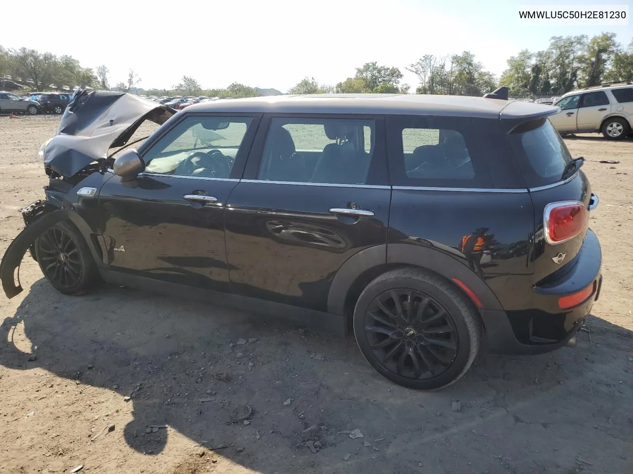 2017 Mini Cooper S Clubman All4 VIN: WMWLU5C50H2E81230 Lot: 72407334