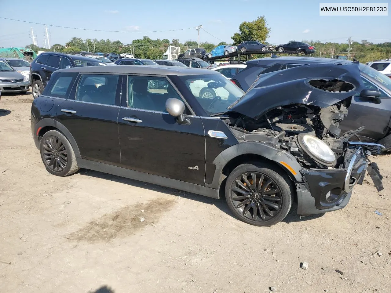 2017 Mini Cooper S Clubman All4 VIN: WMWLU5C50H2E81230 Lot: 72407334