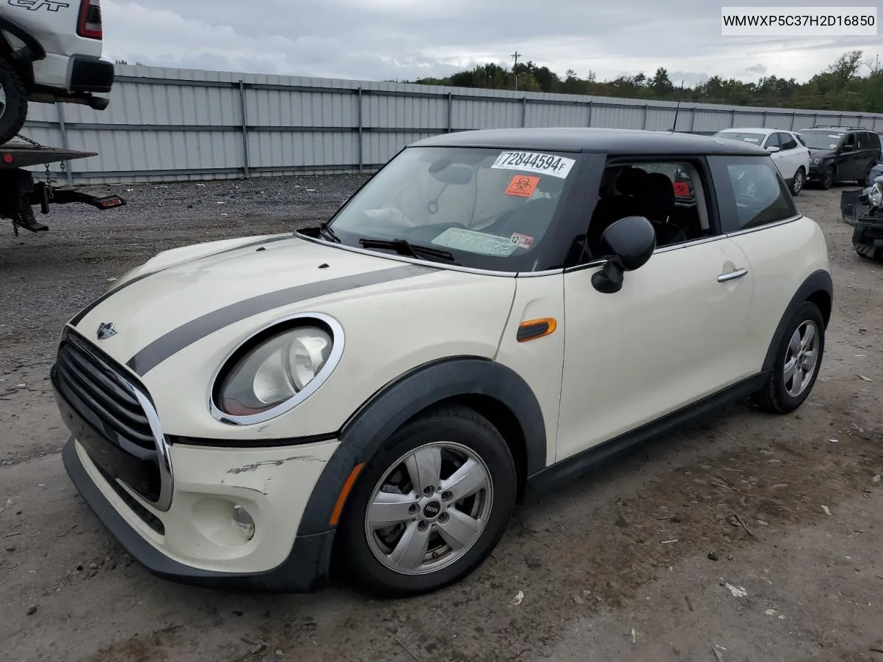 2017 Mini Cooper VIN: WMWXP5C37H2D16850 Lot: 72844594