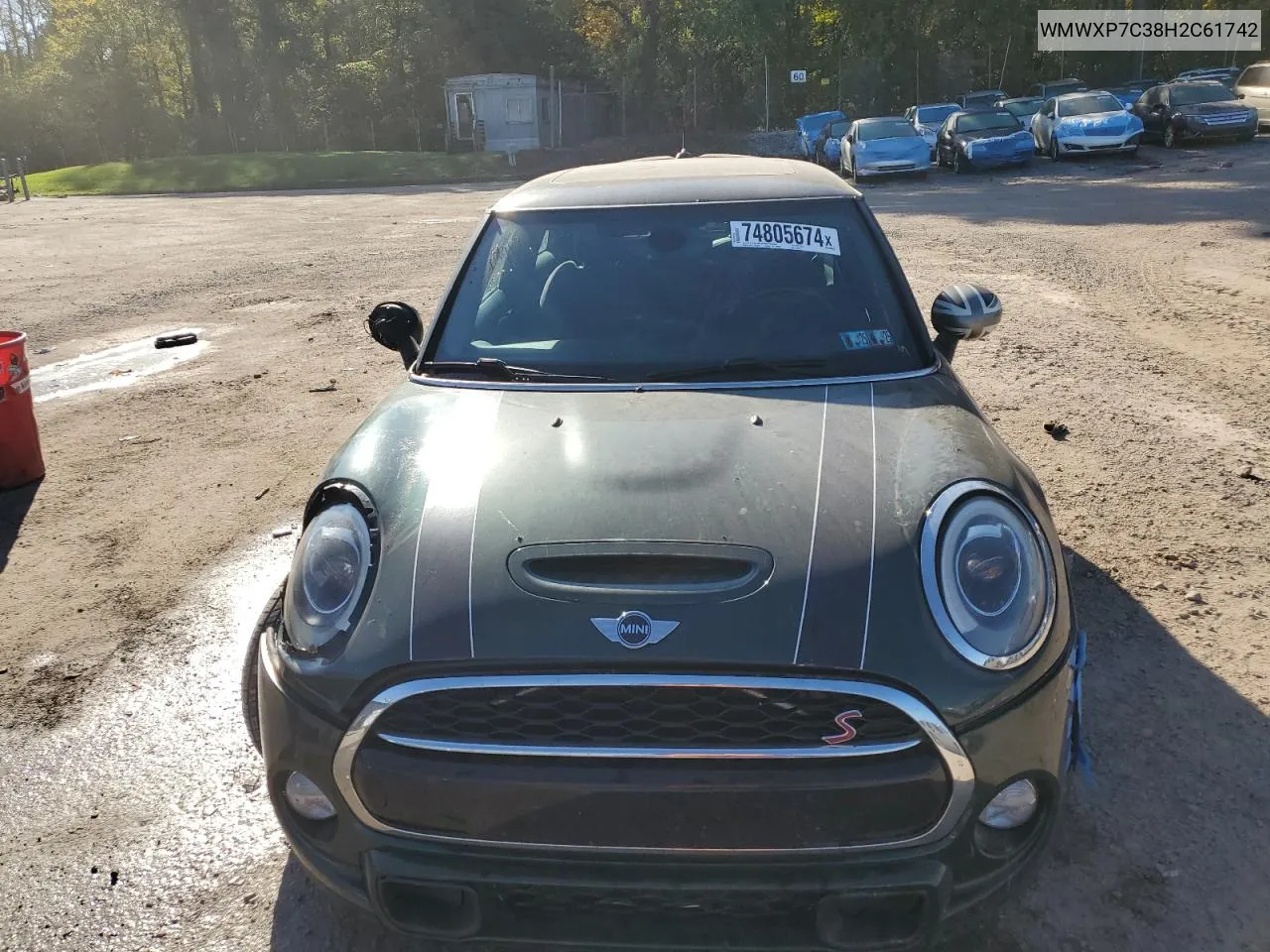 WMWXP7C38H2C61742 2017 Mini Cooper S