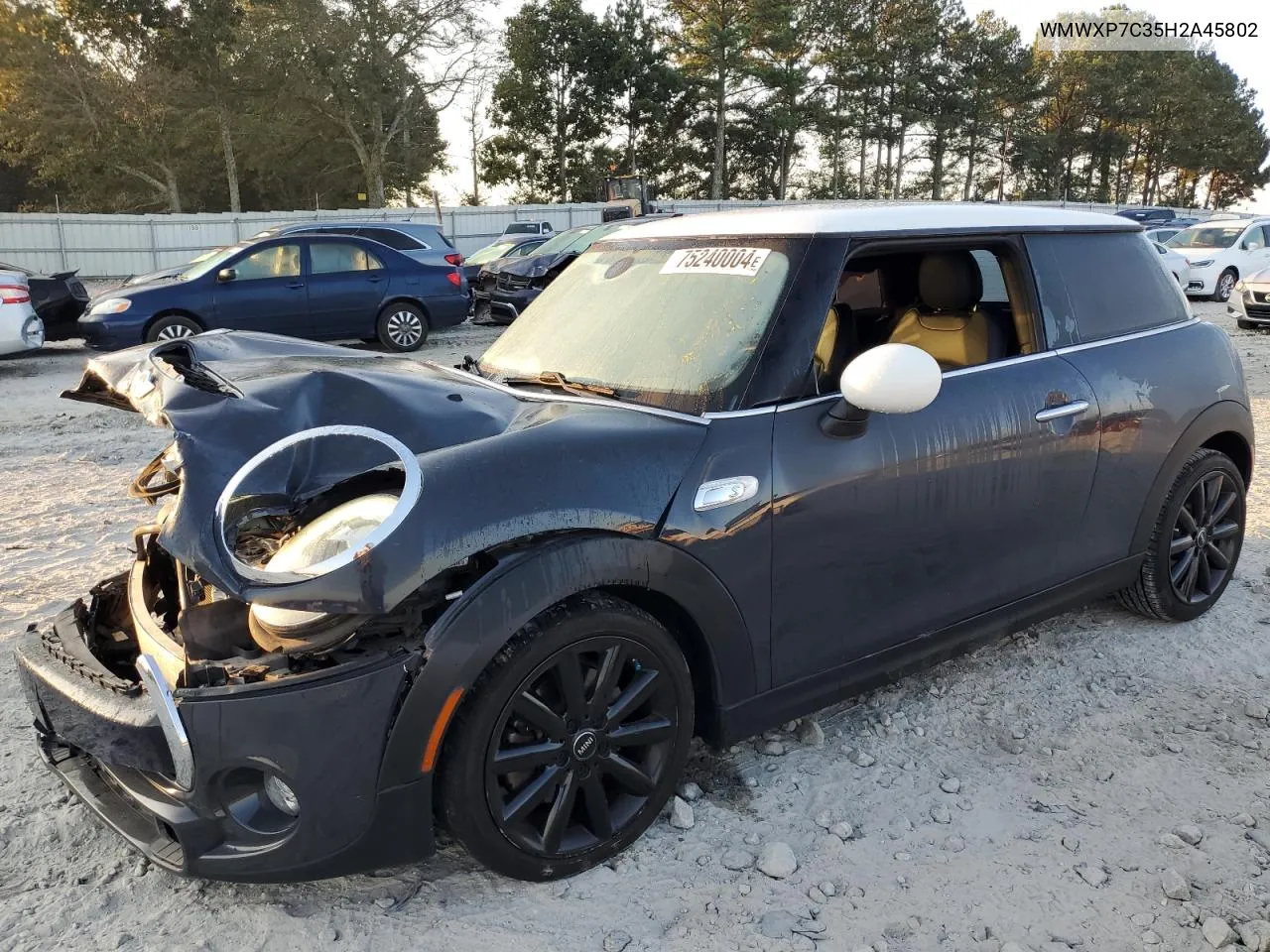 2017 Mini Cooper S VIN: WMWXP7C35H2A45802 Lot: 75240004