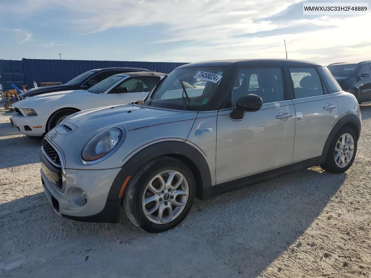 2017 Mini Cooper S VIN: WMWXU3C33H2F48889 Lot: 75458024