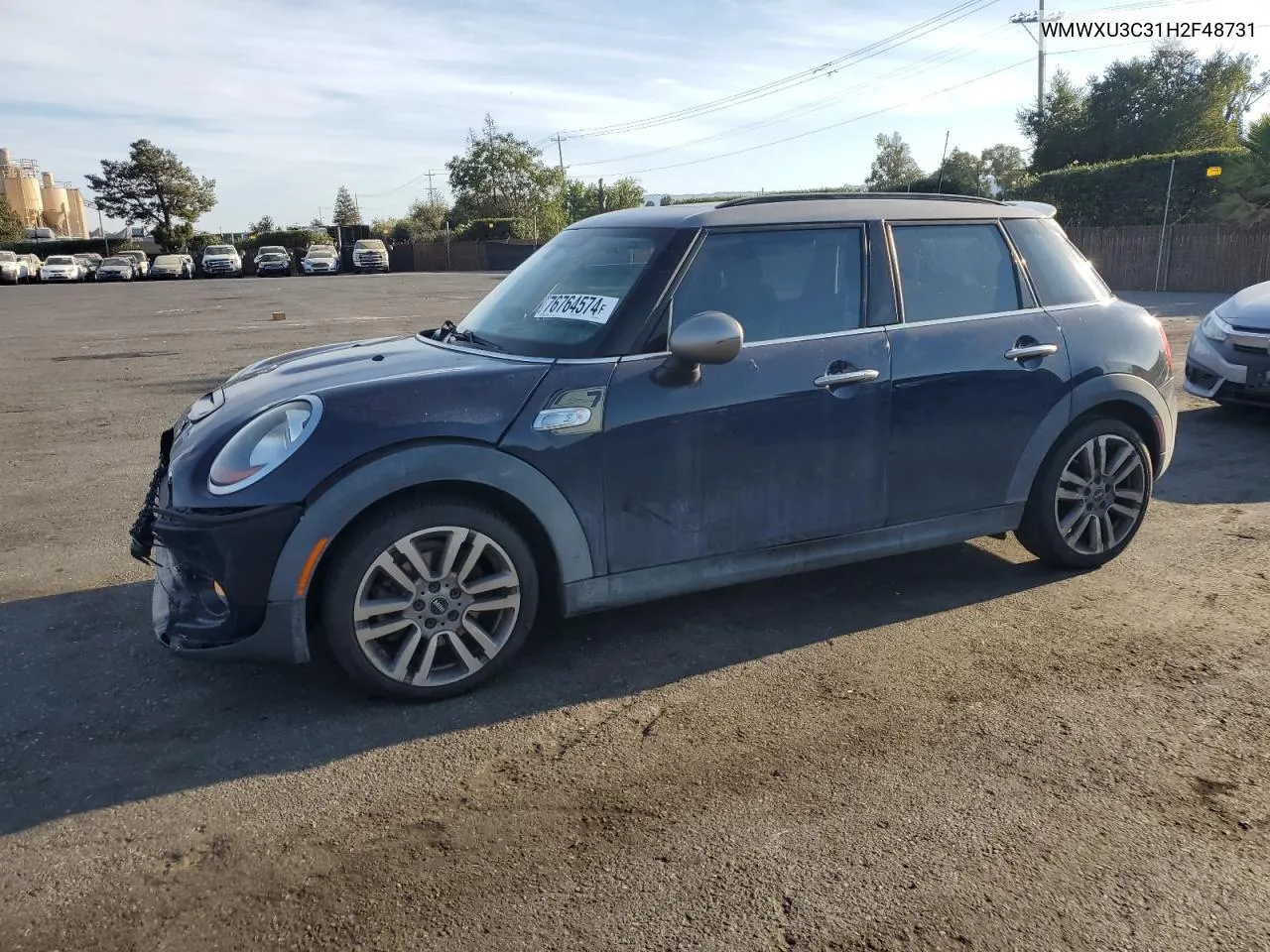 2017 Mini Cooper S VIN: WMWXU3C31H2F48731 Lot: 76764574