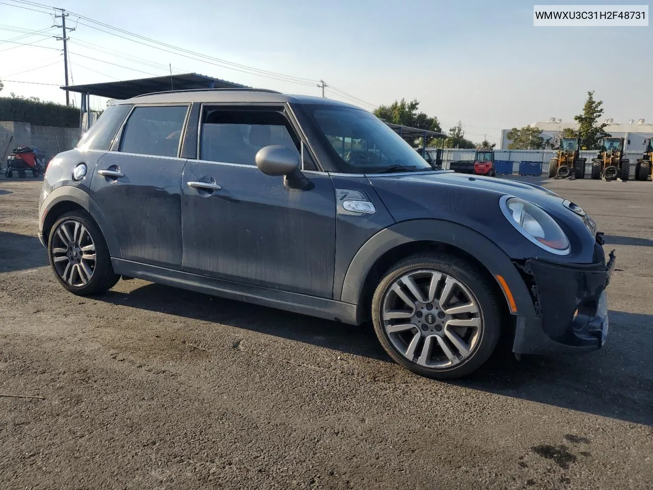 2017 Mini Cooper S VIN: WMWXU3C31H2F48731 Lot: 76764574