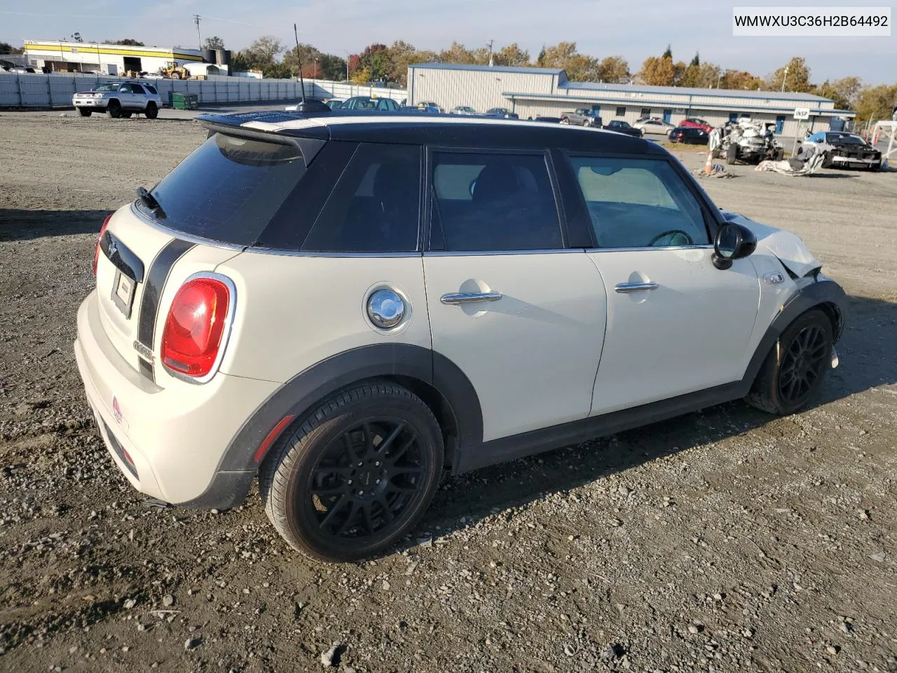 2017 Mini Cooper S VIN: WMWXU3C36H2B64492 Lot: 80353964