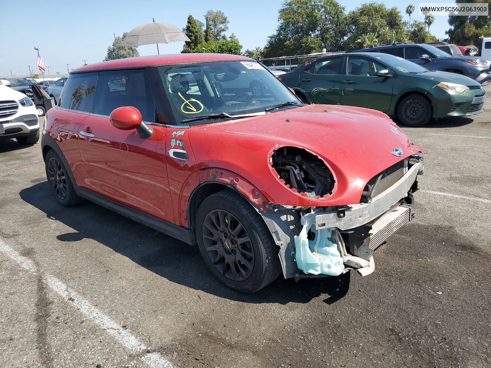 2018 Mini Cooper VIN: WMWXP5C56J2G63903 Lot: 66487174