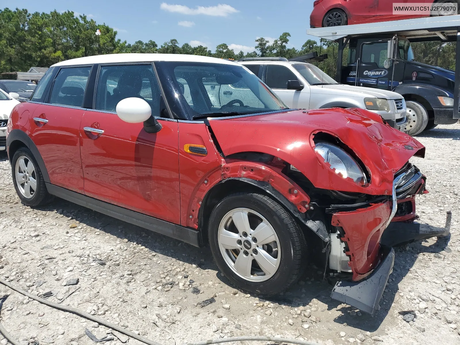 2018 Mini Cooper VIN: WMWXU1C51J2F79070 Lot: 66781074