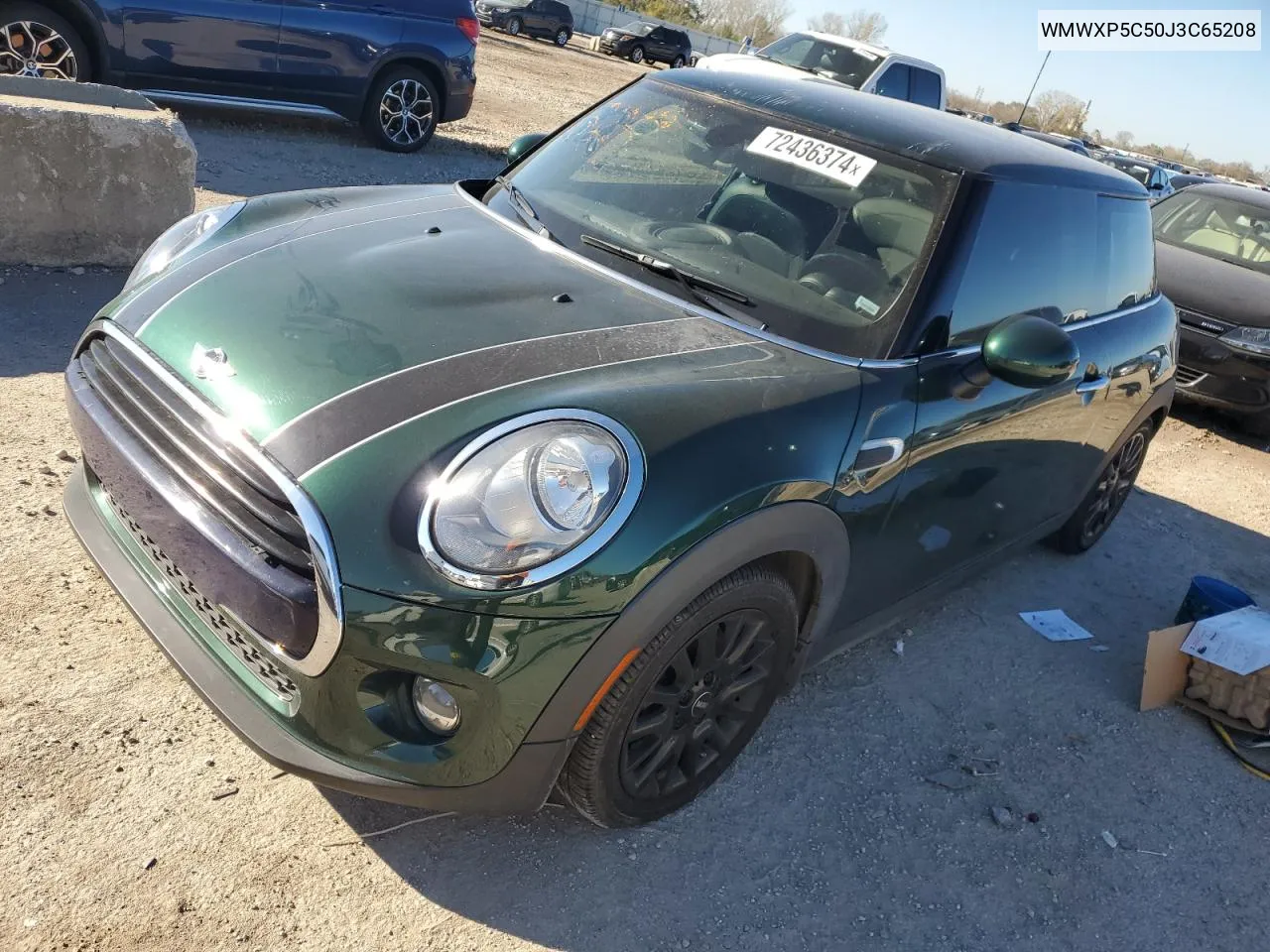 2018 Mini Cooper VIN: WMWXP5C50J3C65208 Lot: 72436374