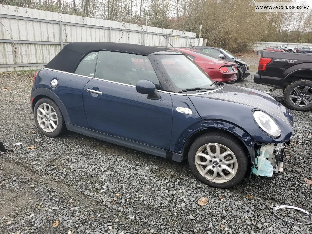 2018 Mini Cooper S VIN: WMWWG9C54J3E38487 Lot: 74836504