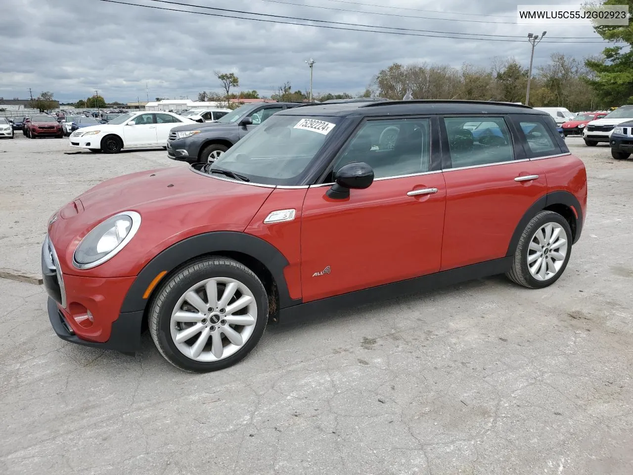 2018 Mini Cooper S Clubman All4 VIN: WMWLU5C55J2G02923 Lot: 75292224