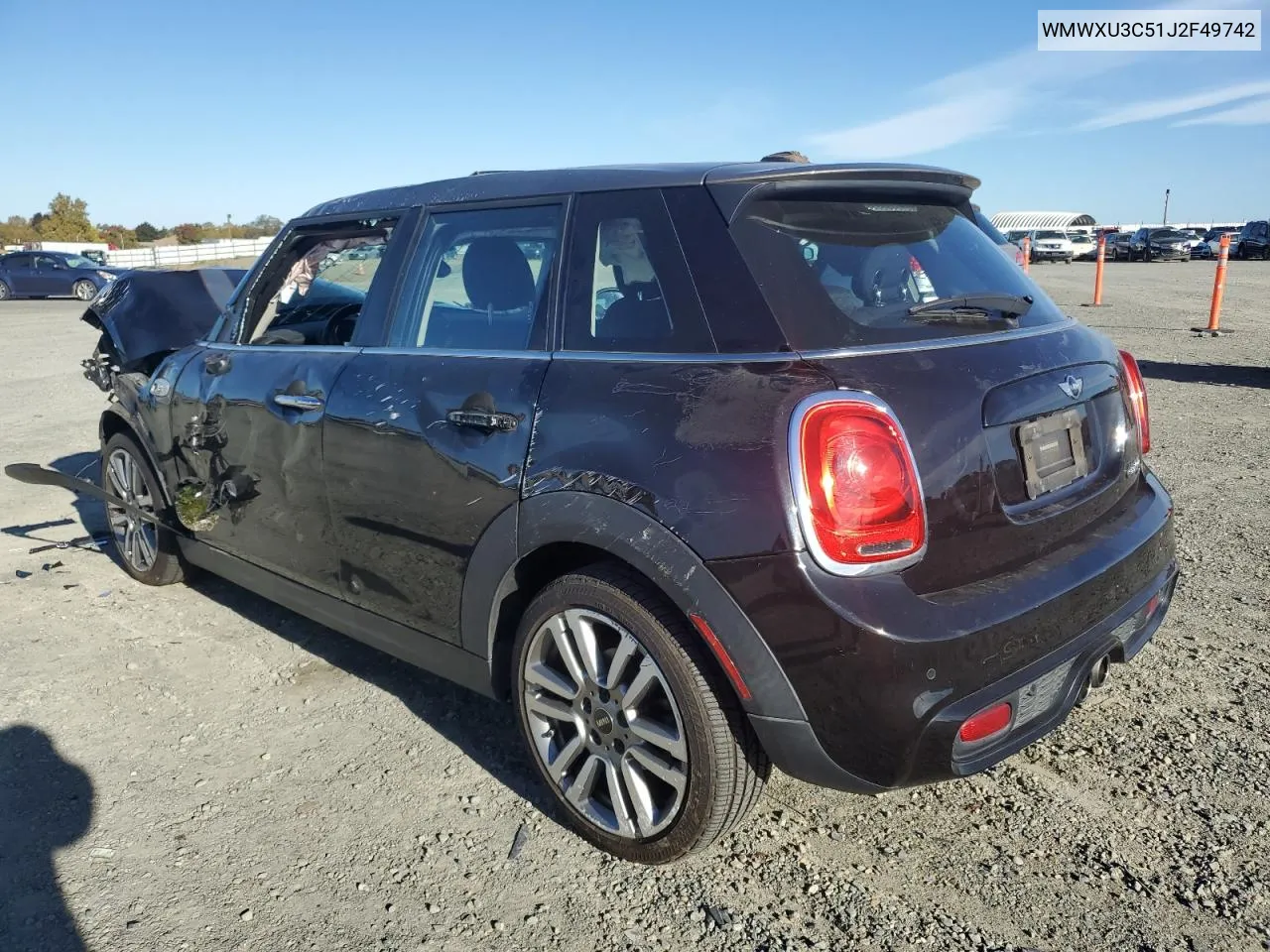 2018 Mini Cooper S VIN: WMWXU3C51J2F49742 Lot: 79698814