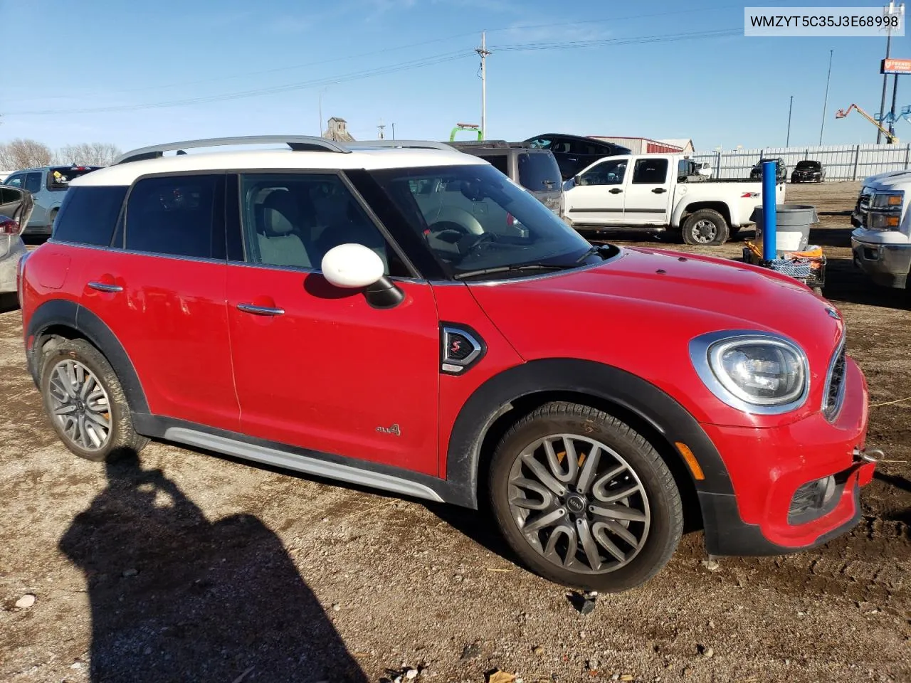 2018 Mini Cooper S Countryman All4 VIN: WMZYT5C35J3E68998 Lot: 80608864