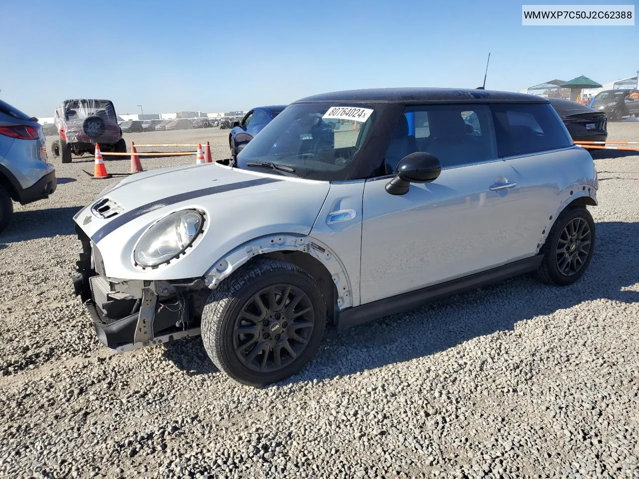 2018 Mini Cooper S VIN: WMWXP7C50J2C62388 Lot: 80764024