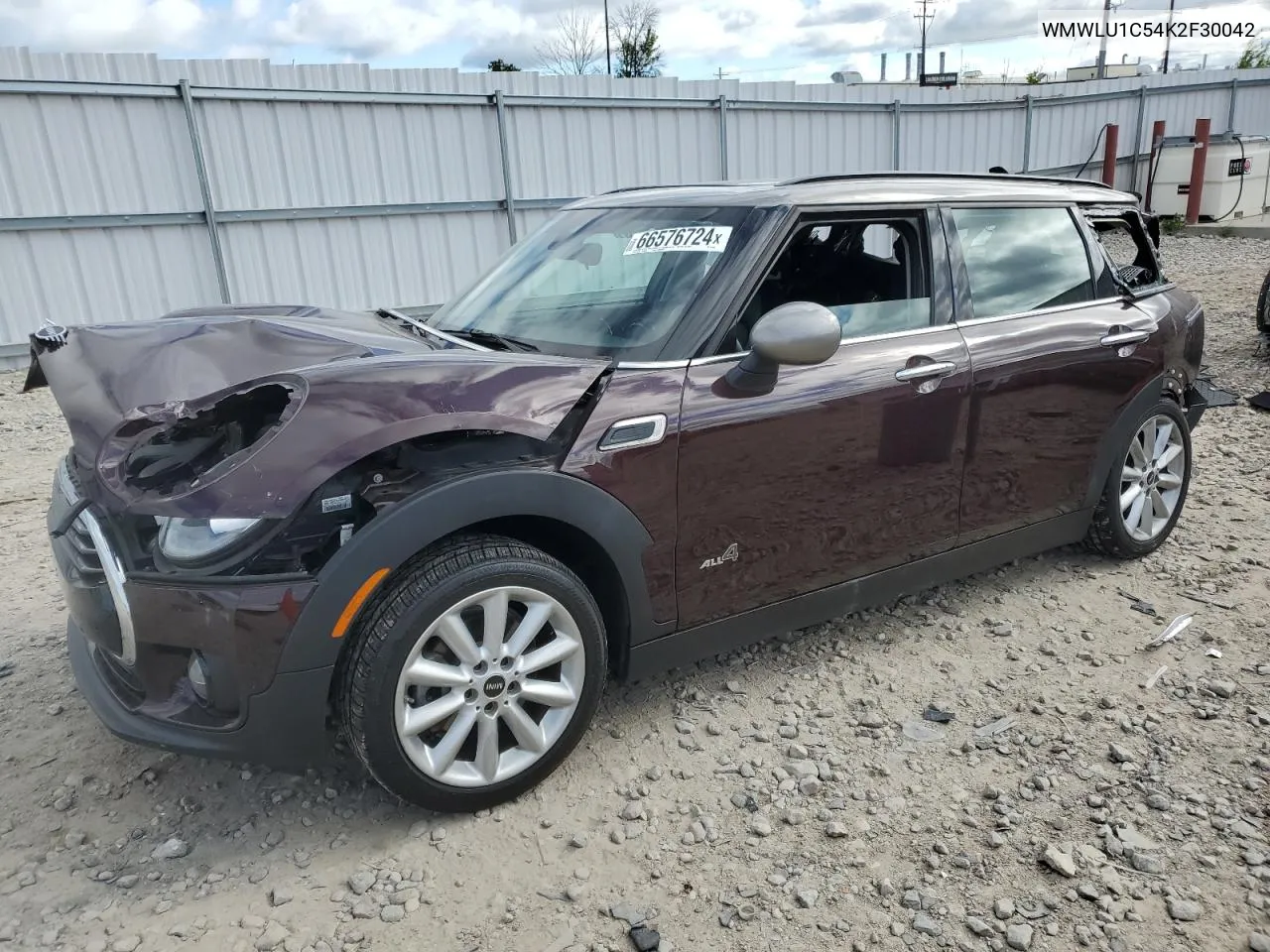 2019 Mini Cooper Clubman All4 VIN: WMWLU1C54K2F30042 Lot: 66576724