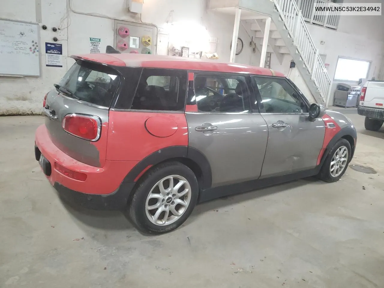 2019 Mini Cooper Clubman VIN: WMWLN5C53K2E34942 Lot: 69881274