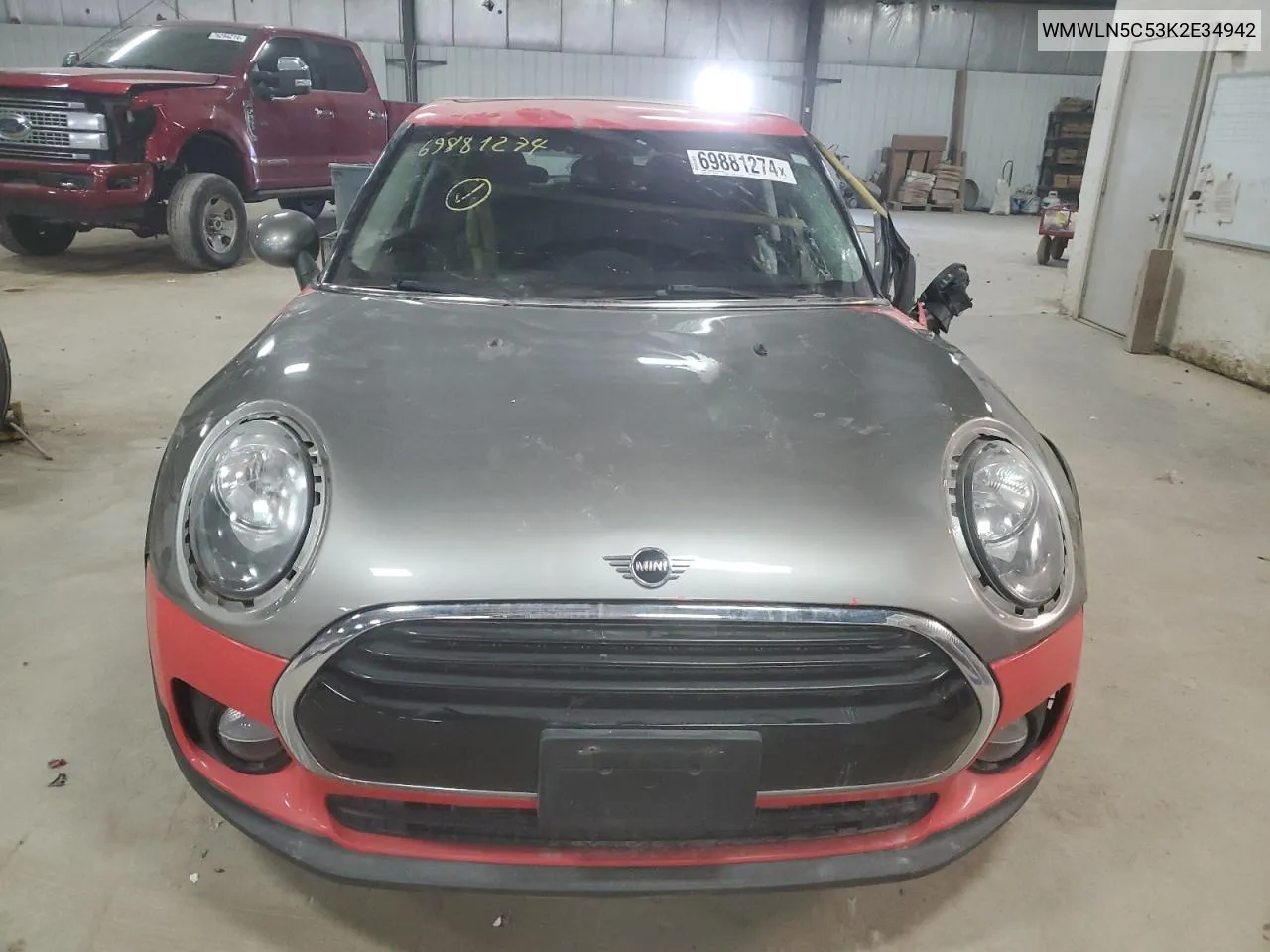 2019 Mini Cooper Clubman VIN: WMWLN5C53K2E34942 Lot: 69881274