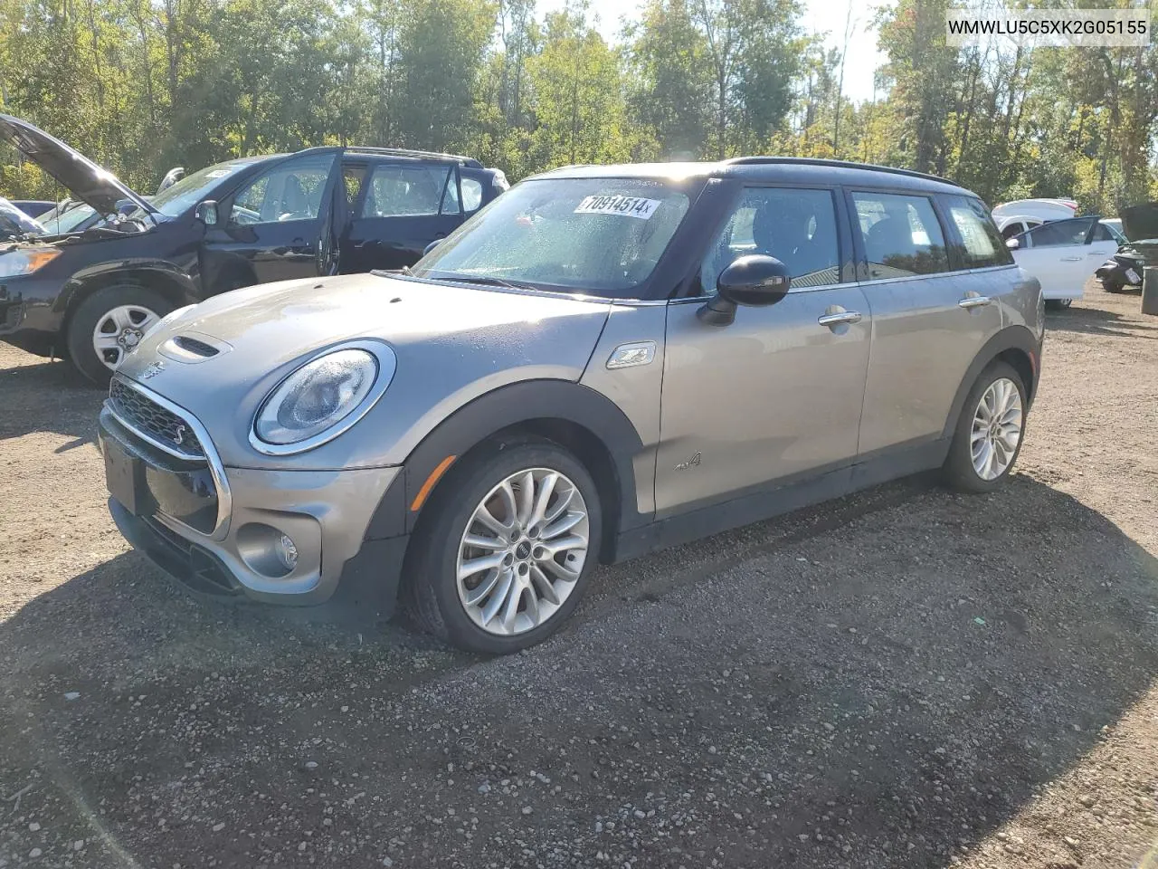 2019 Mini Cooper S Clubman All4 VIN: WMWLU5C5XK2G05155 Lot: 70914514