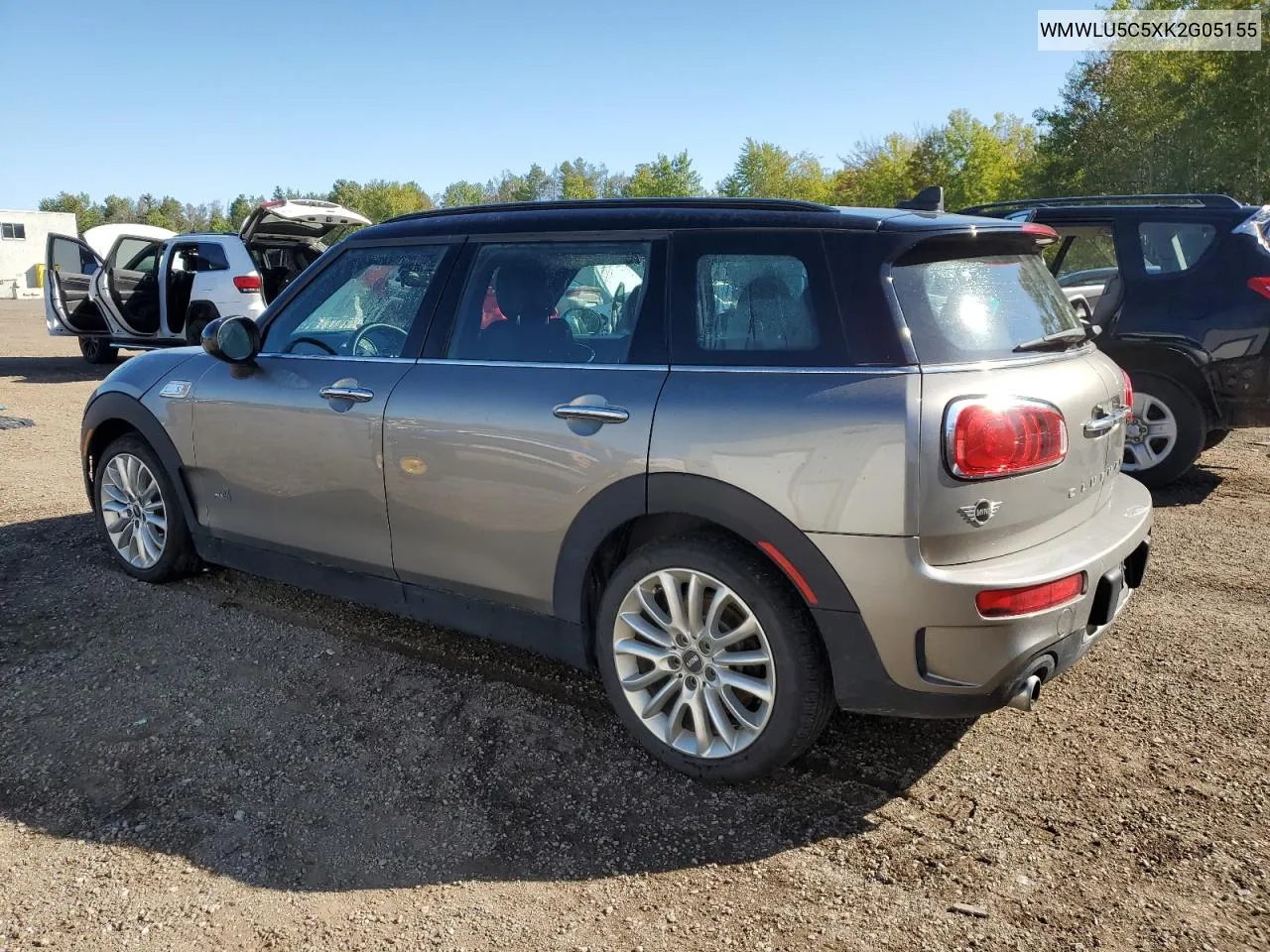 2019 Mini Cooper S Clubman All4 VIN: WMWLU5C5XK2G05155 Lot: 70914514