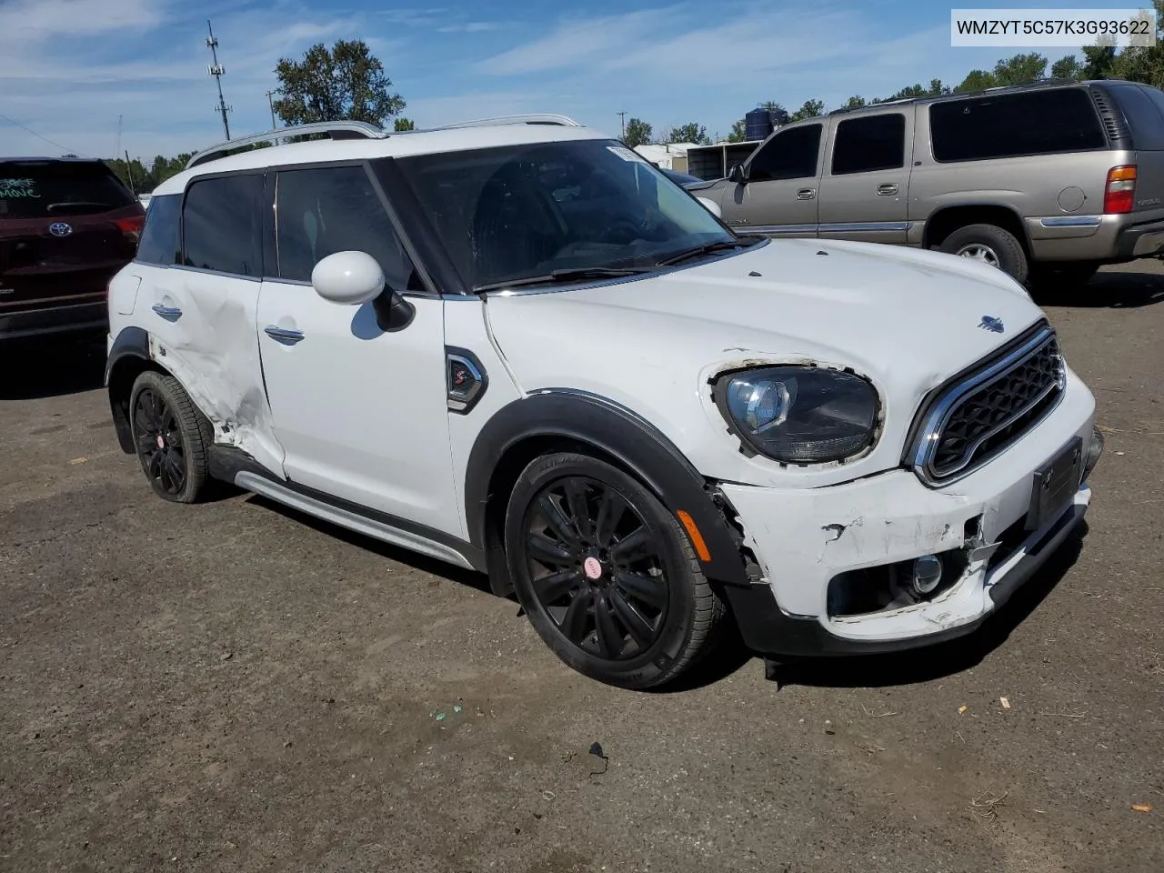 2019 Mini Cooper S Countryman All4 VIN: WMZYT5C57K3G93622 Lot: 70916044