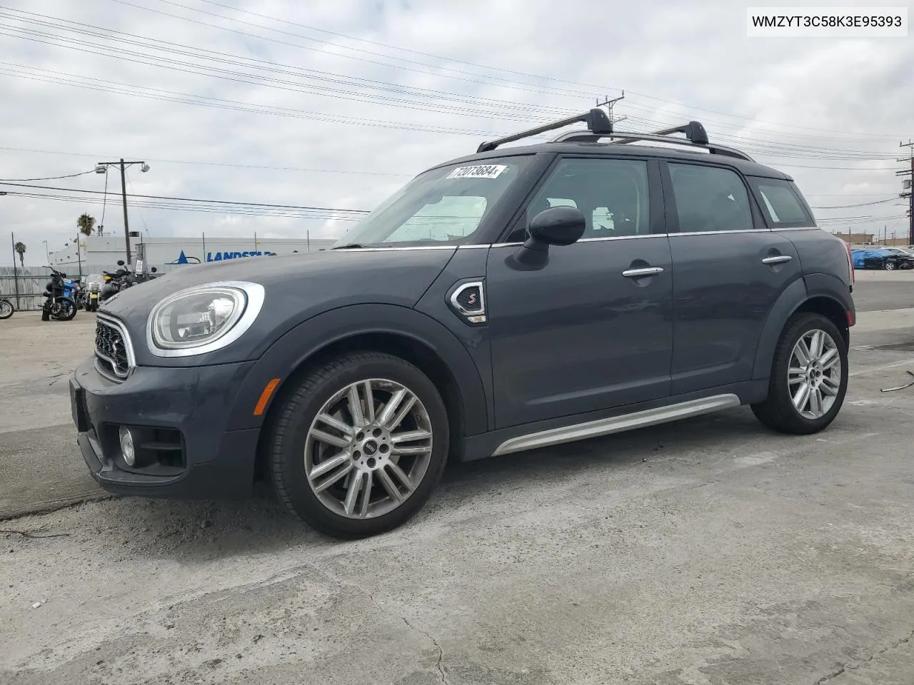 2019 Mini Cooper S Countryman VIN: WMZYT3C58K3E95393 Lot: 72073684