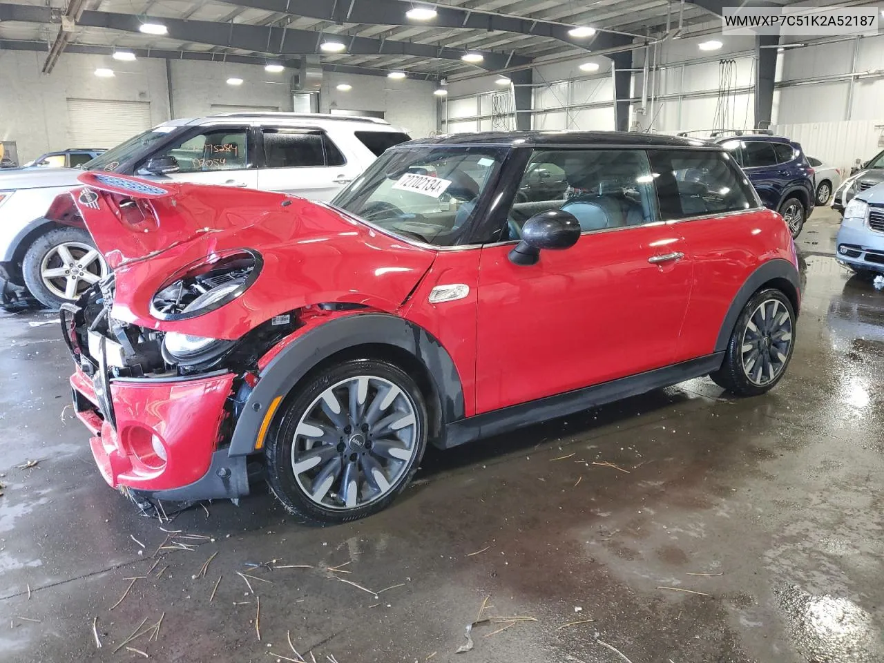 2019 Mini Cooper S VIN: WMWXP7C51K2A52187 Lot: 72702134