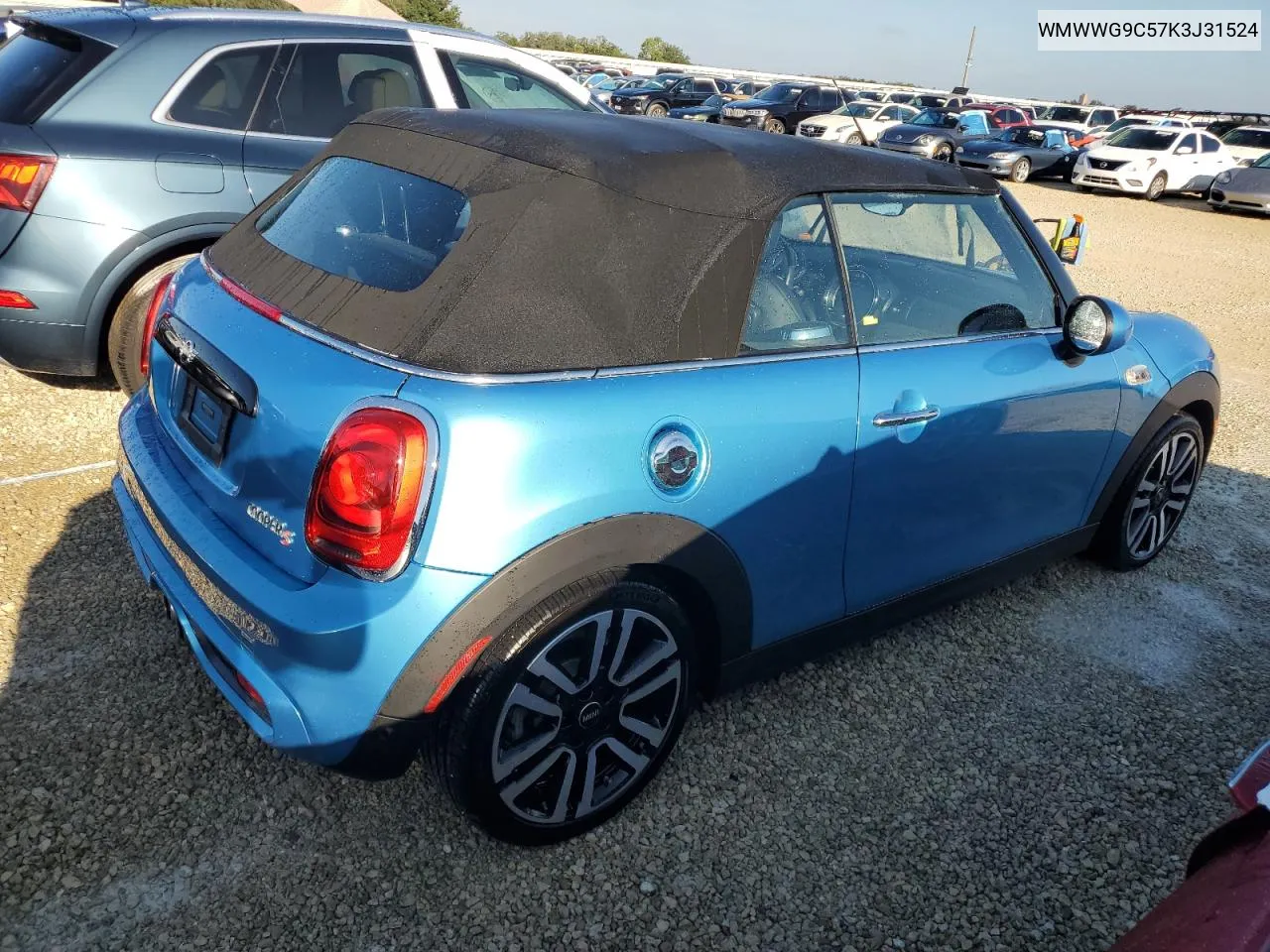 2019 Mini Cooper S VIN: WMWWG9C57K3J31524 Lot: 74352594