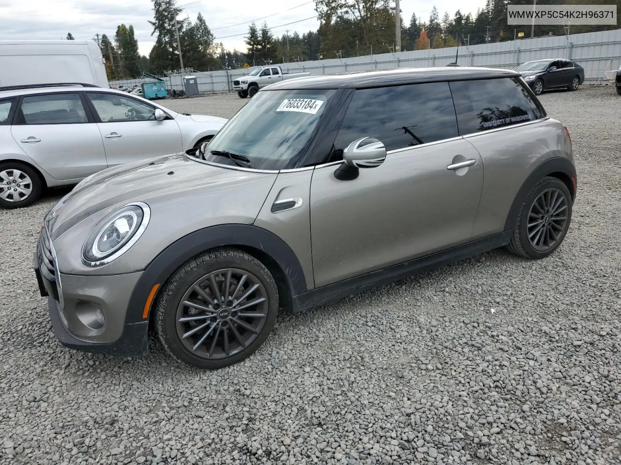 2019 Mini Cooper VIN: WMWXP5C54K2H96371 Lot: 76033184