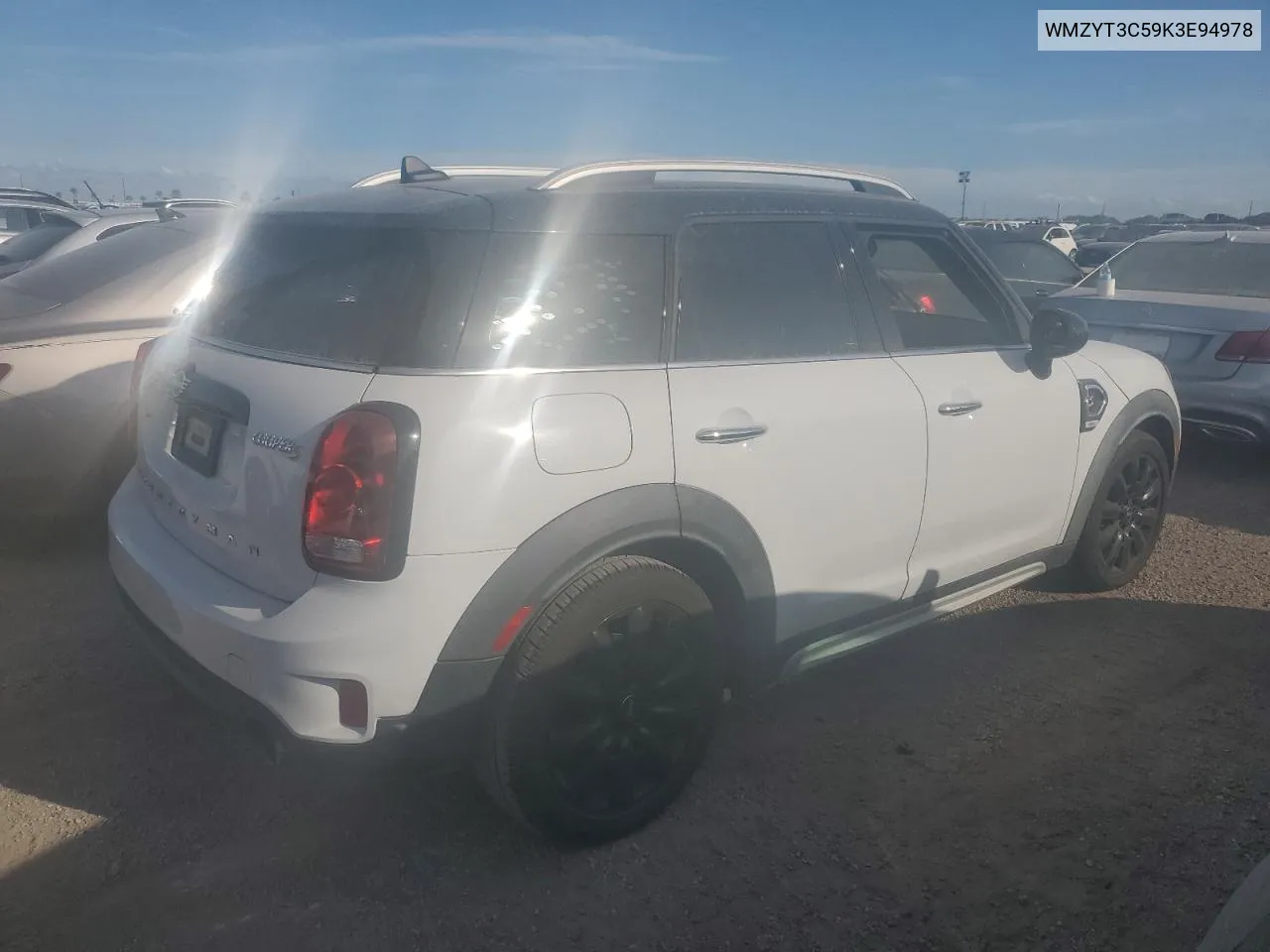 2019 Mini Cooper S Countryman VIN: WMZYT3C59K3E94978 Lot: 76192184