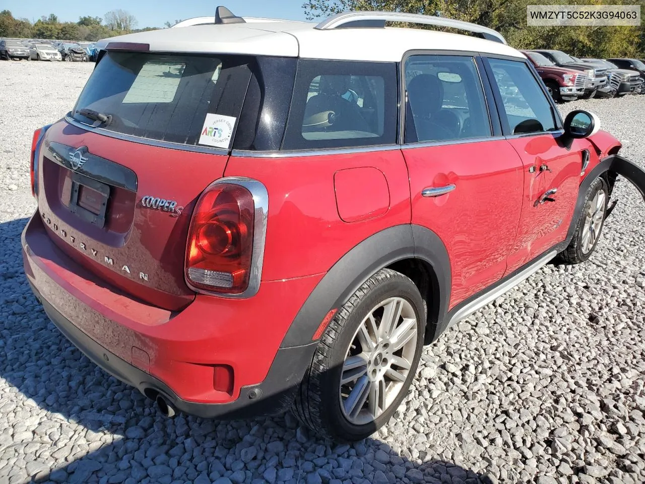 WMZYT5C52K3G94063 2019 Mini Cooper S Countryman All4