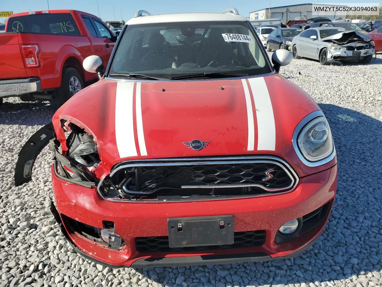 WMZYT5C52K3G94063 2019 Mini Cooper S Countryman All4