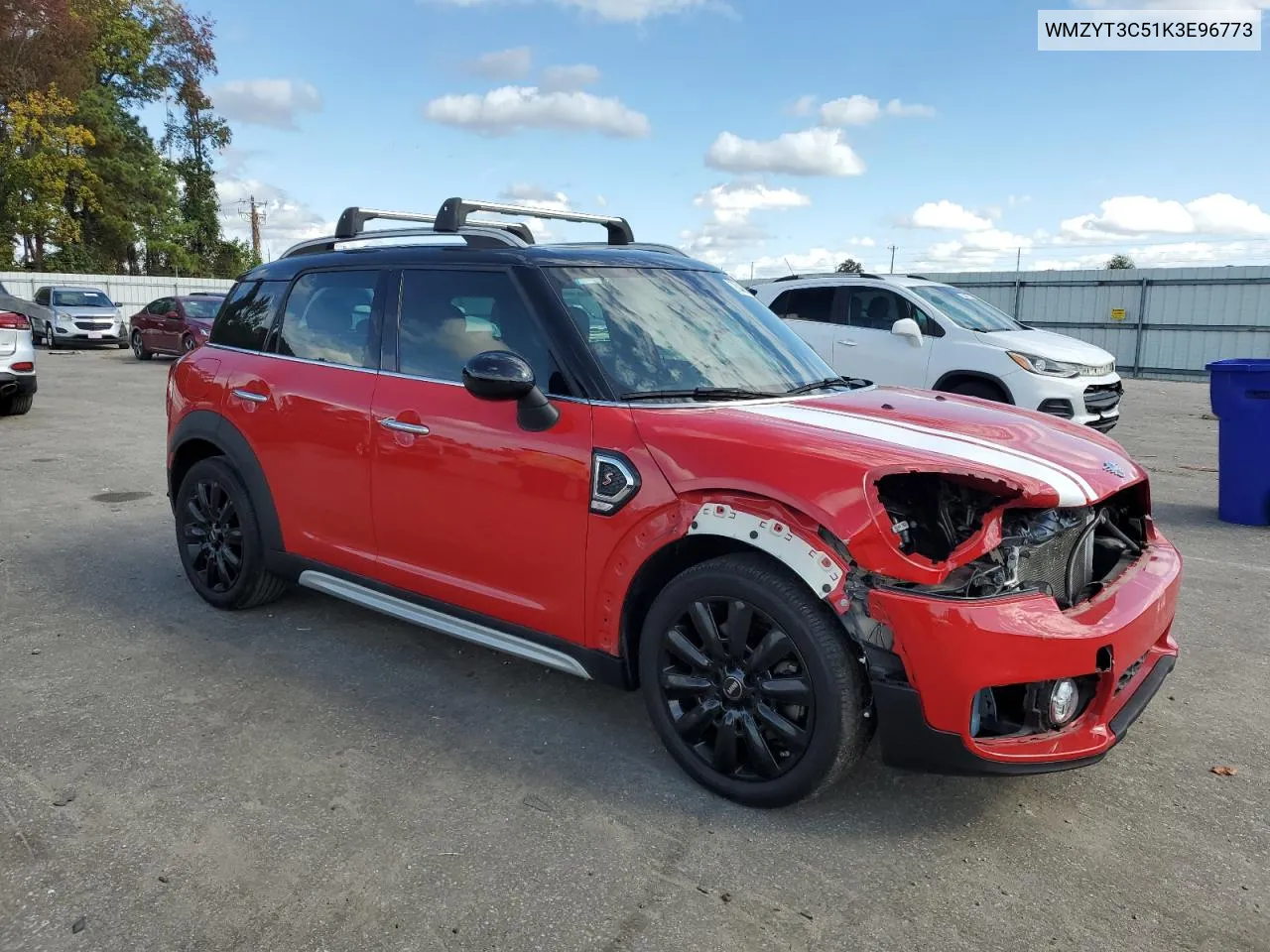 2019 Mini Cooper S Countryman VIN: WMZYT3C51K3E96773 Lot: 78485634