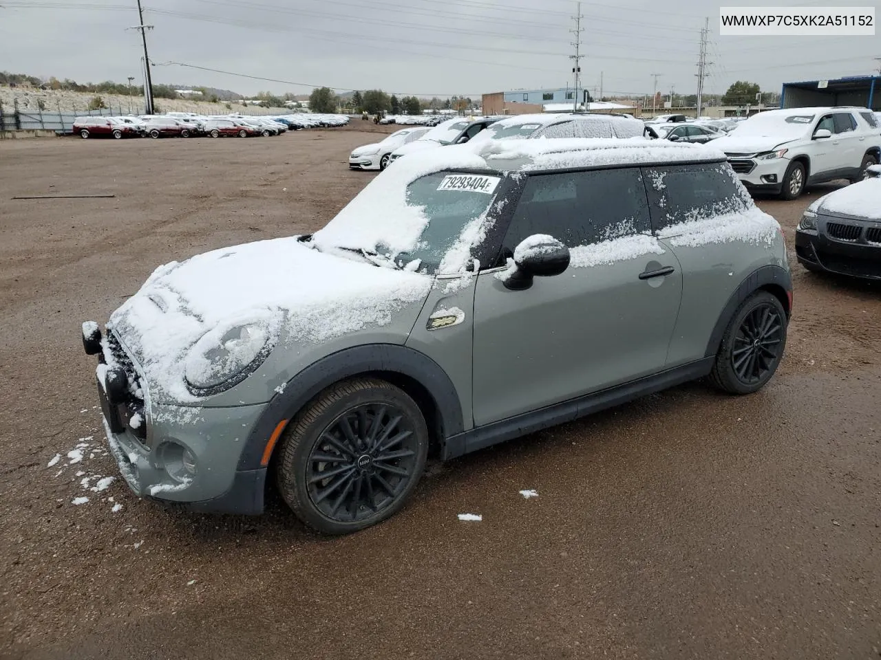 2019 Mini Cooper S VIN: WMWXP7C5XK2A51152 Lot: 79293404