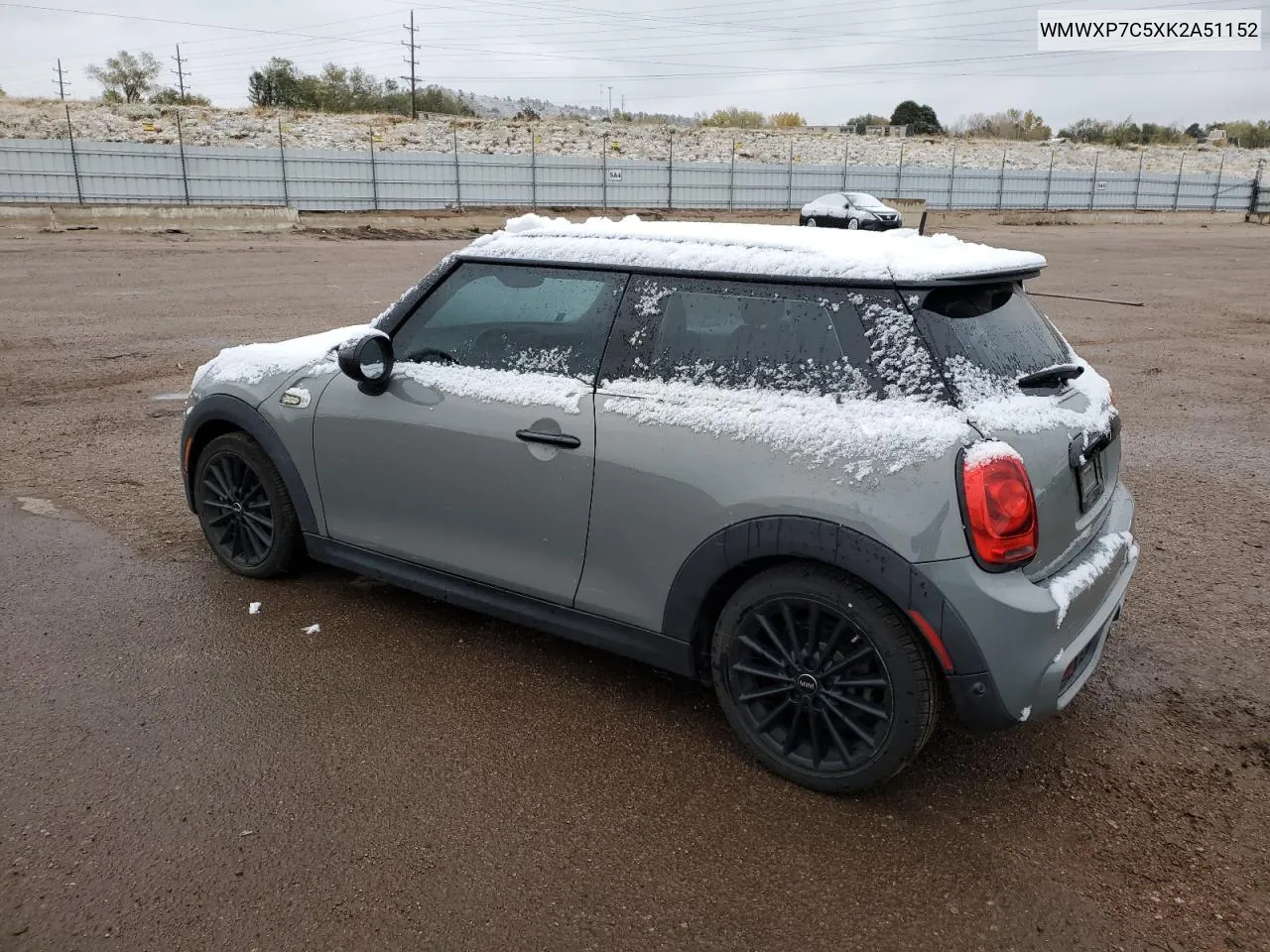 2019 Mini Cooper S VIN: WMWXP7C5XK2A51152 Lot: 79293404