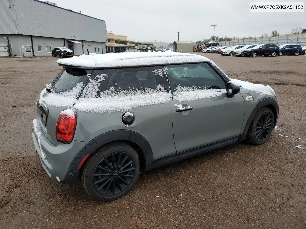 2019 Mini Cooper S VIN: WMWXP7C5XK2A51152 Lot: 79293404