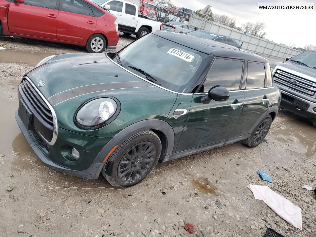 2019 Mini Cooper VIN: WMWXU1C51K2H73633 Lot: 80378114