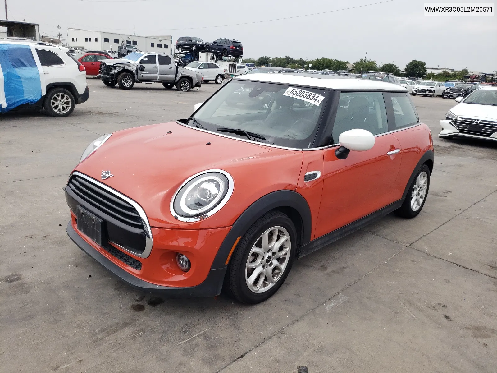 2020 Mini Cooper VIN: WMWXR3C05L2M20571 Lot: 65803834