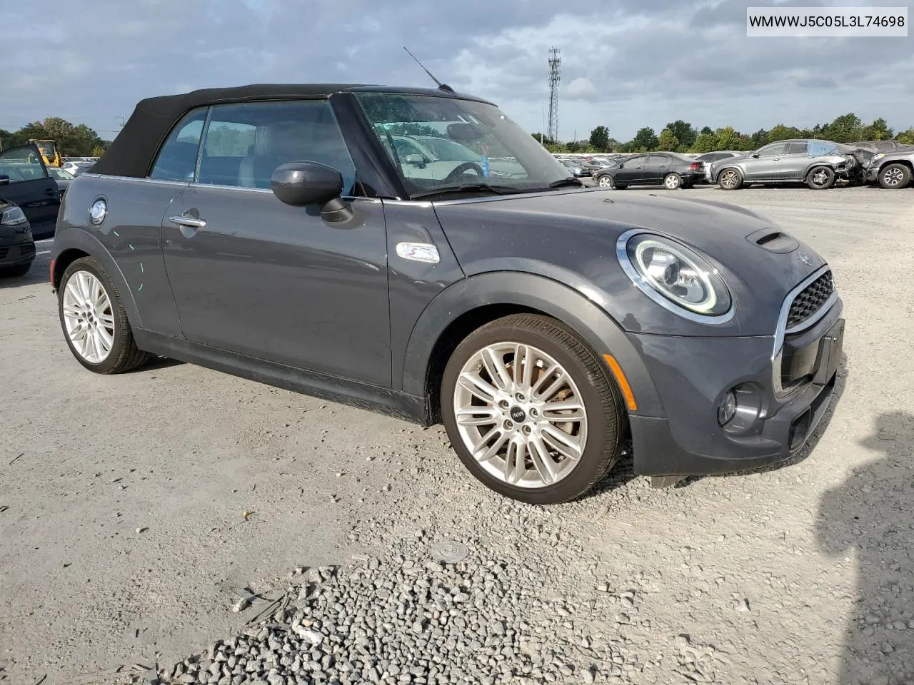 2020 Mini Cooper S VIN: WMWWJ5C05L3L74698 Lot: 67264424