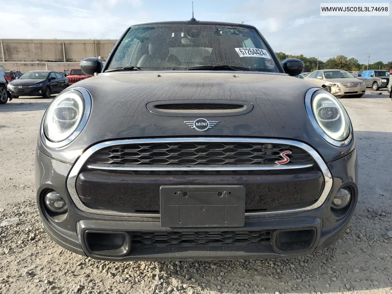 2020 Mini Cooper S VIN: WMWWJ5C05L3L74698 Lot: 67264424