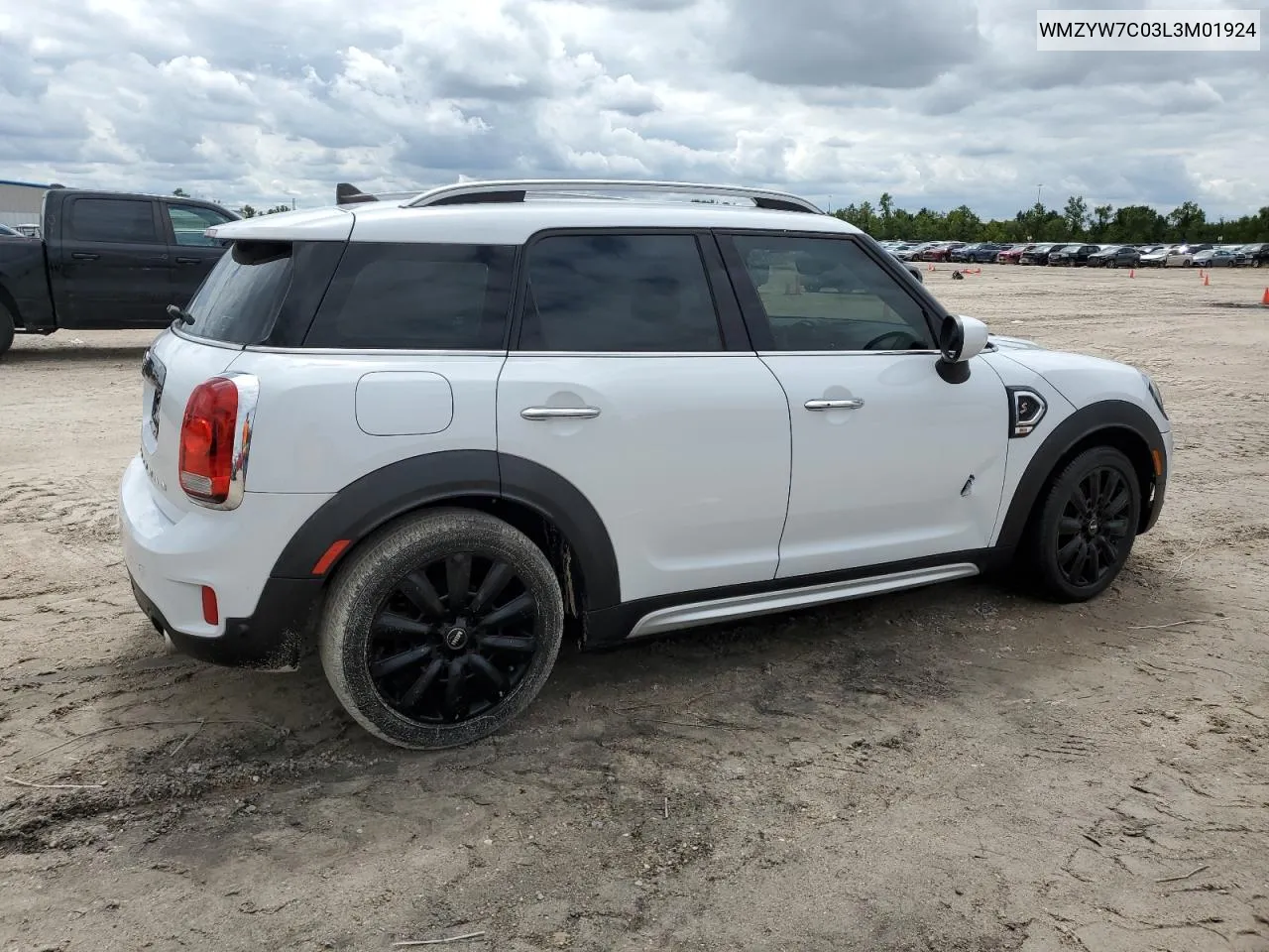 2020 Mini Cooper S Countryman VIN: WMZYW7C03L3M01924 Lot: 70304324