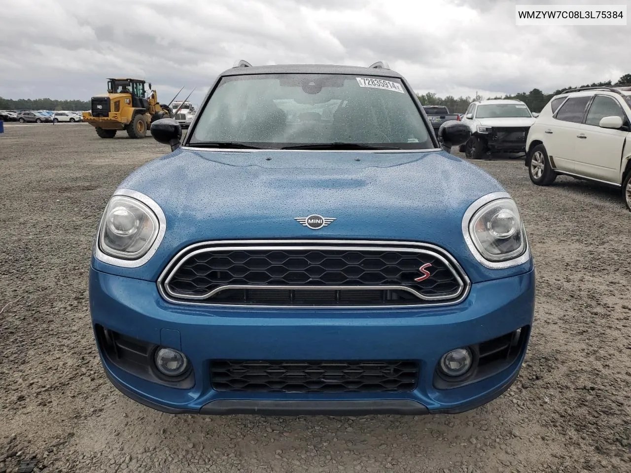 2020 Mini Cooper S Countryman VIN: WMZYW7C08L3L75384 Lot: 72835914