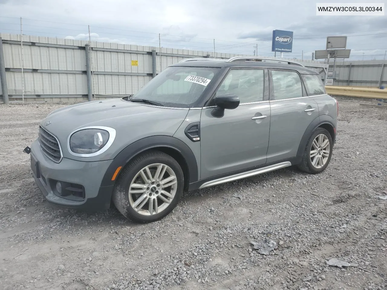 2020 Mini Cooper Countryman VIN: WMZYW3C05L3L00344 Lot: 73370294