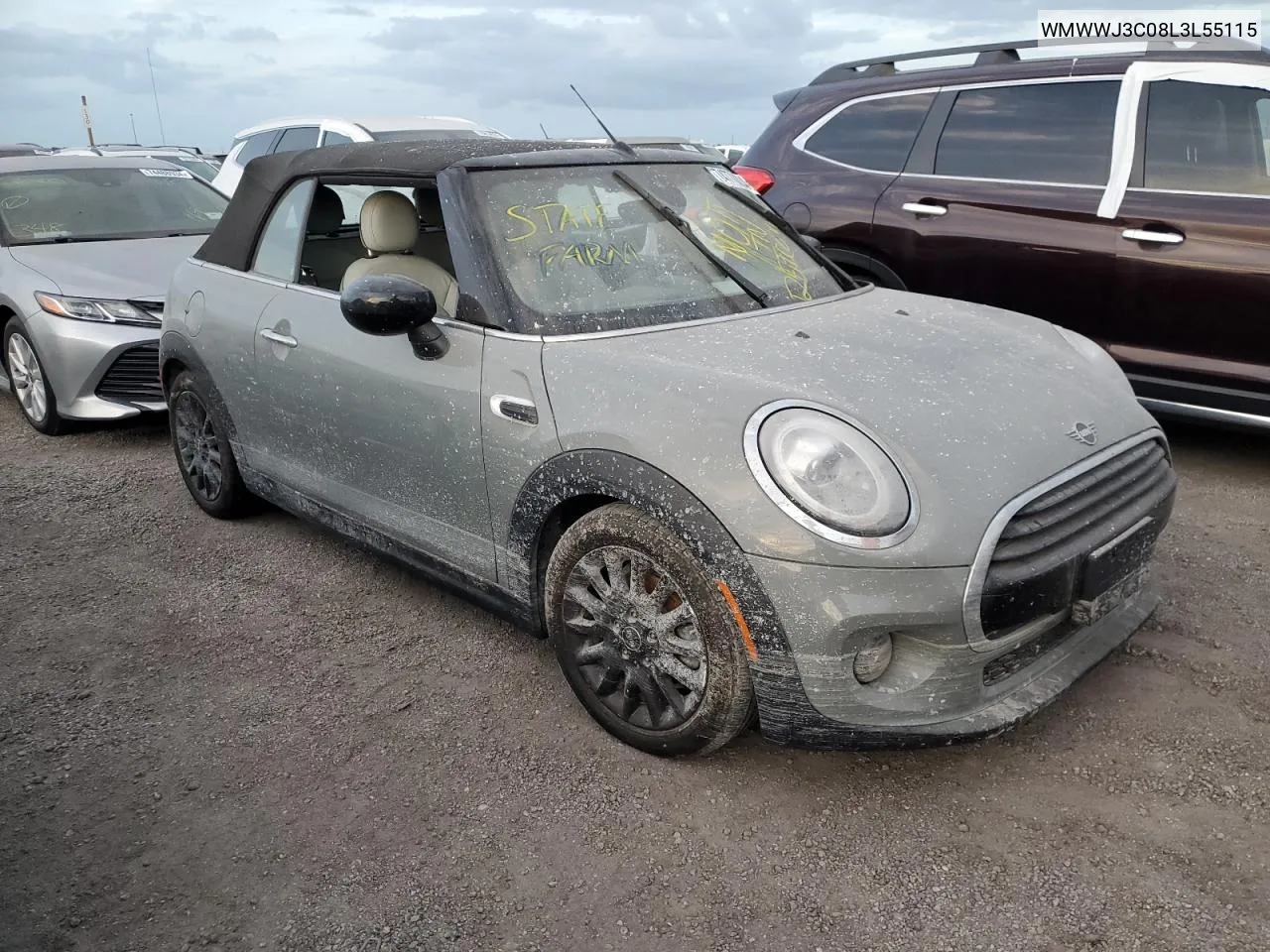 2020 Mini Cooper VIN: WMWWJ3C08L3L55115 Lot: 74778224